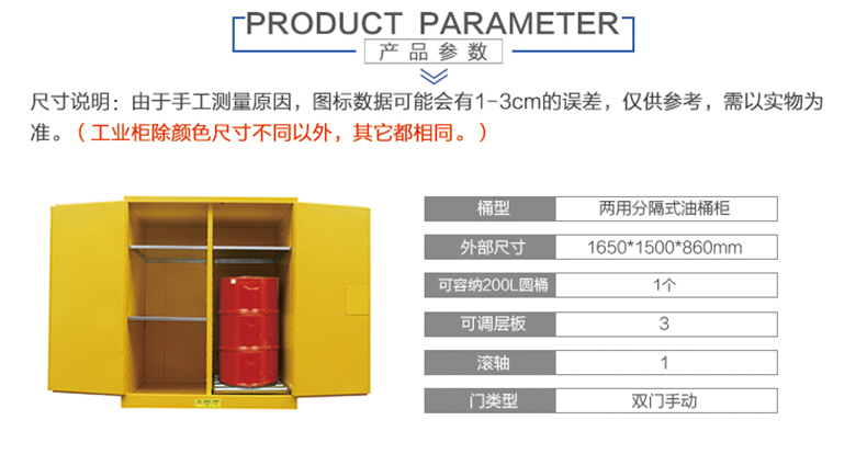 組合型油桶防火柜尺寸