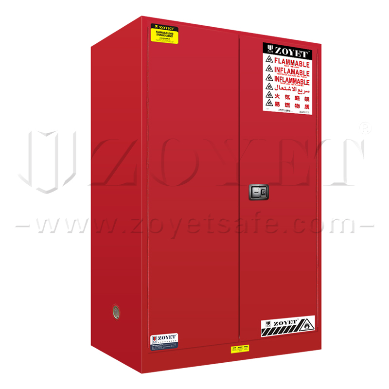 一種機(jī)油防爆柜介紹(圖5) 45加侖可燃型機(jī)油防爆柜